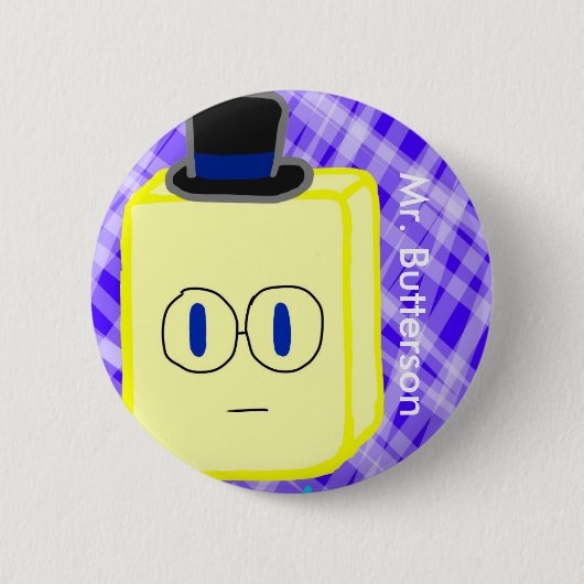 Badge Rond 5 Cm M. Butterson Button (Devant)