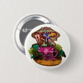 BADGE ROND 5 CM M. CHESHIRE DIT… BOUTON (Devant & derrière)