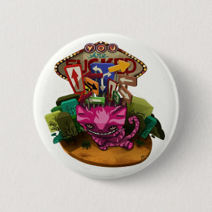 BADGE ROND 5 CM M. CHESHIRE DIT… BOUTON