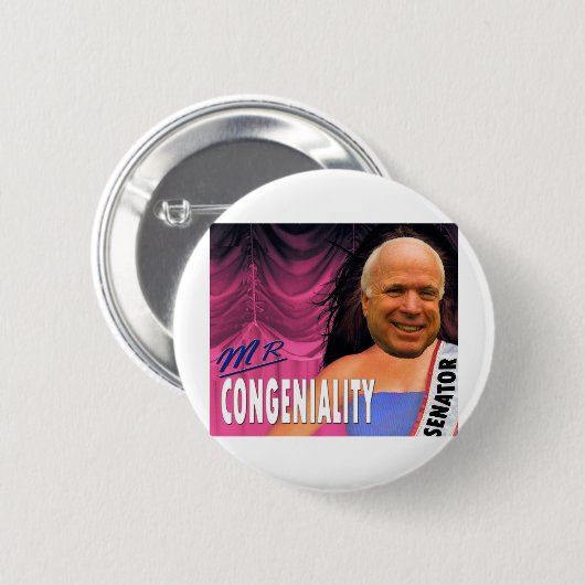 Badge Rond 5 Cm M. Congeniality (Devant & derrière)