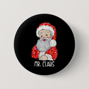 Badge Rond 5 Cm M. et Mme Santa Claus Couples qui correspondent à