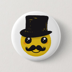 Badge Rond 5 Cm M. Mustache
