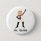 Badge Rond 5 Cm M. Quibb Button (Devant)