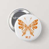 Badge Rond 5 Cm M.S. Papillon (Devant & derrière)