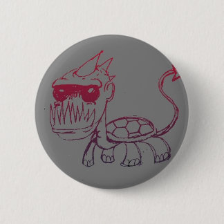 Badge Rond 5 Cm M. Turtle Monster