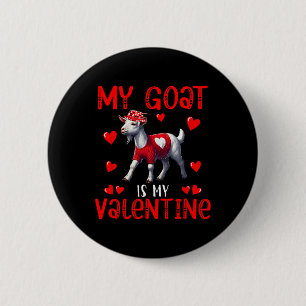 Badge Rond 5 Cm Ma chèvre est mon cœur de la Saint-Valentin Fermie