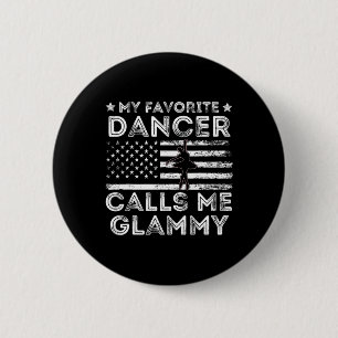 Badge Rond 5 Cm Ma danseuse préférée m'appelle Glammy Dance Ballet
