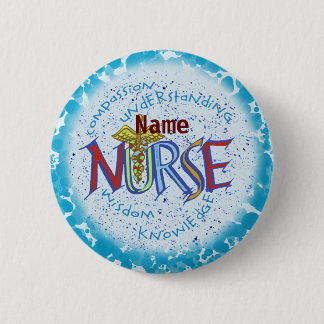 Badge Rond 5 Cm Ma devise d'infirmière
