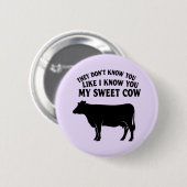 Badge Rond 5 Cm Ma Douce Vache (Devant & derrière)