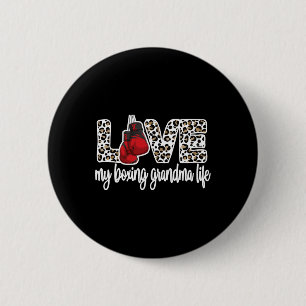 Badge Rond 5 Cm Ma grand-mère de boxe de la vie de ma grand-mère