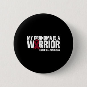 Badge Rond 5 Cm Ma grand-mère est un guerrier La sensibilisation a