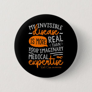 Badge Rond 5 Cm Ma Maladie Invisible Est Réelle