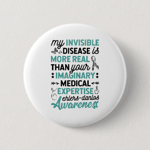 Badge Rond 5 Cm Ma Maladie Invisible Est Réelle