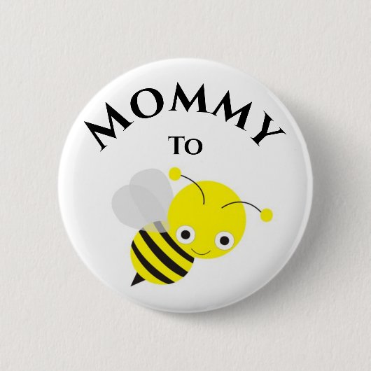 Badge Rond 5 Cm Ma mère sera un nouveau Baby shower maman (Devant)