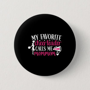 Badge Rond 5 Cm Ma pom-pom girl préférée m'appelle Mommom Cheer Mo