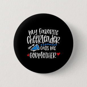 Badge Rond 5 Cm Ma pompom girl préférée m'appelle marraine Funny