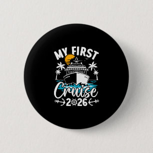 Badge Rond 5 Cm Ma première croisière 2026 Vacances en famille mig