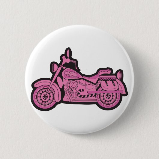 Badge Rond 5 Cm Ma première moto rose (Devant)