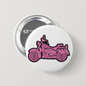 Badge Rond 5 Cm Ma première moto rose (Devant & derrière)