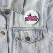 Badge Rond 5 Cm Ma première moto rose (En situation)