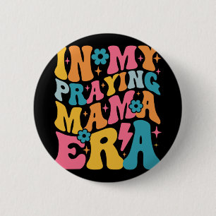 Badge Rond 5 Cm Ma prière Mama Era Christian Jésus maman maman mam