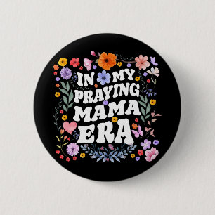 Badge Rond 5 Cm Ma prière Mama Era Christian Jésus maman maman mam