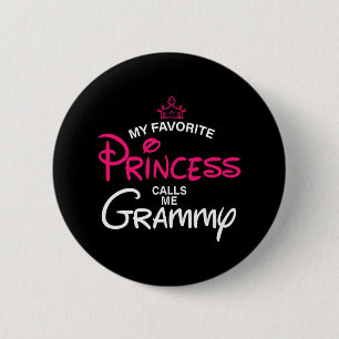 Badge Rond 5 Cm Ma Princesse Favorite M'Appelle Grammy Daughter Fa