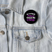 Badge Rond 5 Cm Ma Princesse Préférée M'appelle Oncle (En situation)