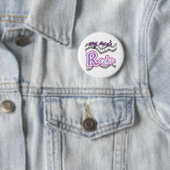 Badge Rond 5 Cm Ma tante Rocks (En situation)