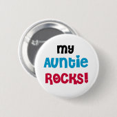 Badge Rond 5 Cm Ma tante Rocks (Devant & derrière)