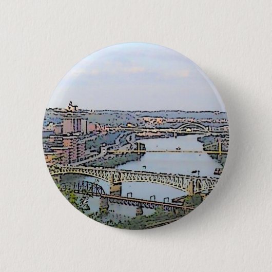 Badge Rond 5 Cm Ma ville (Devant)