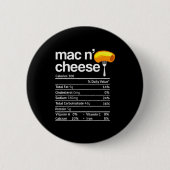 Badge Rond 5 Cm Mac And Cheese Nutrition Funny Thanksgiving Mac N' (Devant)