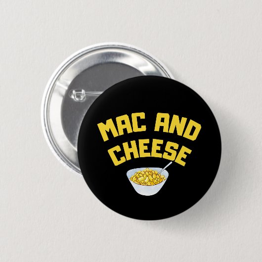Badge Rond 5 Cm Mac Et Fromage| Macaroni Et Fromage (Devant & derrière)