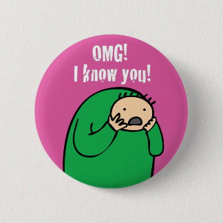 Badge Rond 5 Cm Mac OMG ! Bouton (pourpre)