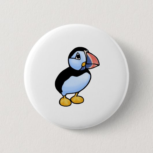 Badge Rond 5 Cm Macareux (Devant)