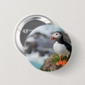 Badge Rond 5 Cm Macareux (Devant & derrière)