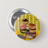 Badge Rond 5 Cm Macarons Vintage (Devant & derrière)