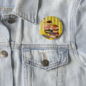 Badge Rond 5 Cm Macarons Vintage (En situation)
