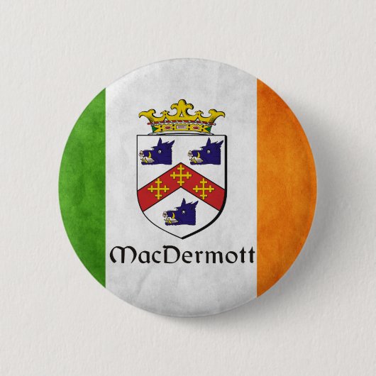 Badge Rond 5 Cm MacDermott irlandais (Devant)