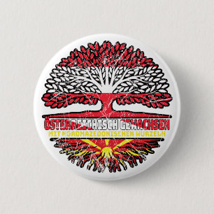 Badge Rond 5 Cm Macédoine du Nord