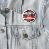 Badge Rond 5 Cm Macédoine du Nord (En situation)