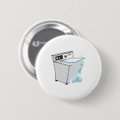 Badge Rond 5 Cm Machine à laver (Devant & derrière)