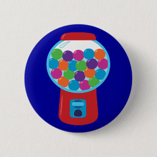 Badge Rond 5 Cm Machine de Gumball de sucrerie