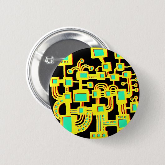 Badge Rond 5 Cm Machine étrangère (Devant & derrière)