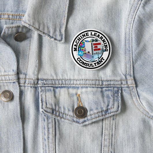 Badge Rond 5 Cm Machine Learning (AI) - Consultant (En situation)