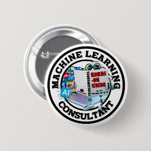 Badge Rond 5 Cm Machine Learning (AI) - Consultant
