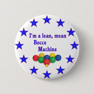 Badge Rond 5 Cm Machine moyenne maigre de Bocce