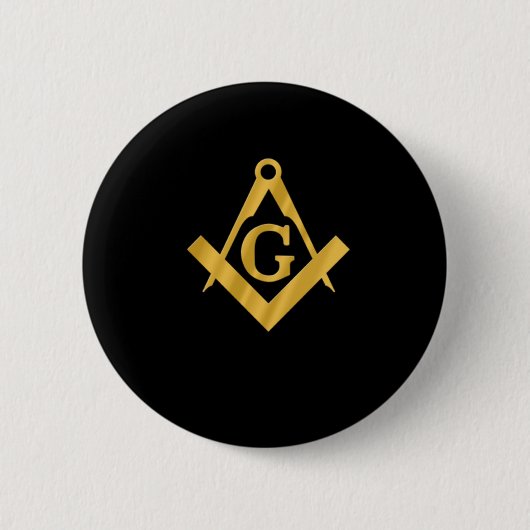 Badge Rond 5 Cm "Maçon maçonnique pendant la vie " (Devant)