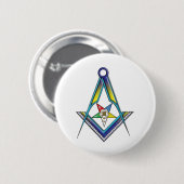 Badge Rond 5 Cm Maçon OES (Devant & derrière)