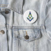 Badge Rond 5 Cm Maçon OES (En situation)